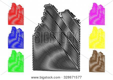 Lawrence County, Alabama (counties In Alabama, United States Of America,usa, U.s., Us) Map Vector Il