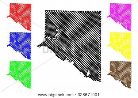 Limestone County, Alabama (counties In Alabama, United States Of America,usa, U.s., Us) Map Vector I