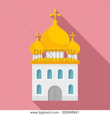 Orthodox Church Icon. Flat Illustration Of Orthodox Church Vector Icon For Web Design