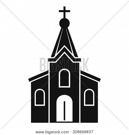 Stone Church Icon. Simple Illustration Of Stone Church Vector Icon For Web Design Isolated On White 