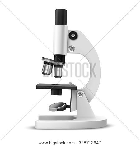 Glassware Beaker Or Measuring Glass. Set Of Isolated Chemistry Flask Or Biology Test-tube, Science T