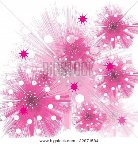 ライラック色の花