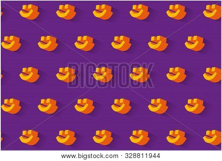 Emoticons Smiling Seamless Pattern Isolated Background. Emoji Social Media Texture For Print, Paper,