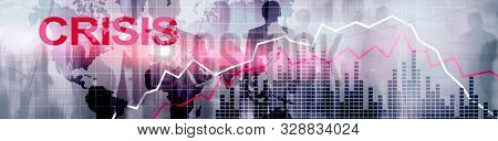 Financial Crysis Recession Economic Concept. Busiuness Background.