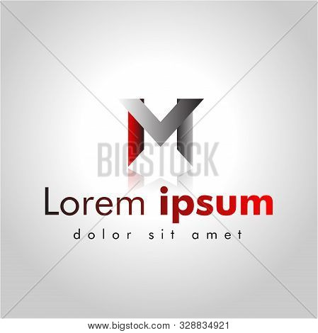 Letter M V Line Logo Design. Creative Minimal