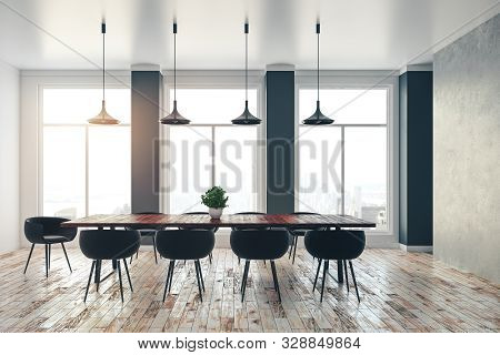 Bright Meeting Room Interior