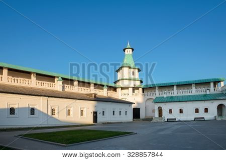 Damascus Tower. Resurrection New Jerusalem Stauropegial Monastery. The City Of Istra. Moscow Region
