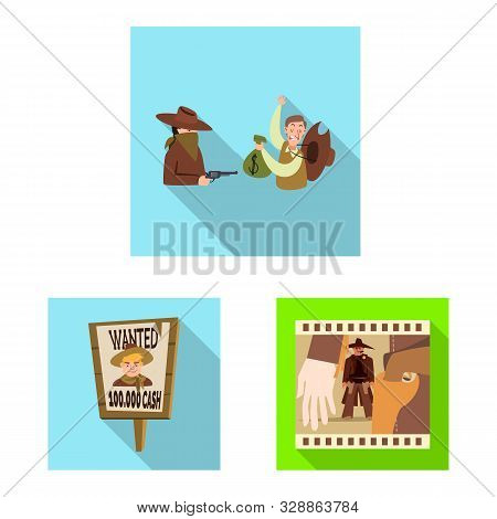 Isolated Object Of Texas And History Icon. Collection Of Texas And Culture Stock Symbol For Web.