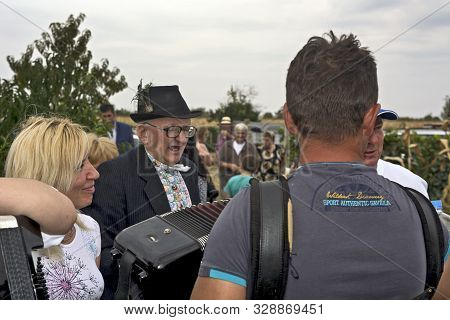 Aradac, Serbia, September 07, 2019. Traditional Celebration Of The Beginning Of Grape Harvesting Tha