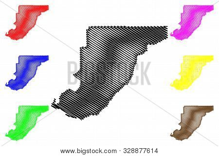 Monroe County, Alabama (counties In Alabama, United States Of America,usa, U.s., Us) Map Vector Illu