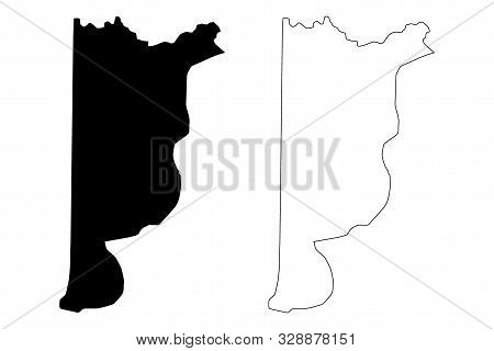 Heredia Province (republic Of Costa Rica, Administrative Divisions Of Costa Rica) Map Vector Illustr