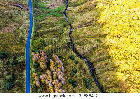 Aerial View From Glengesh Pass By Ardara, Donegal, Ireland