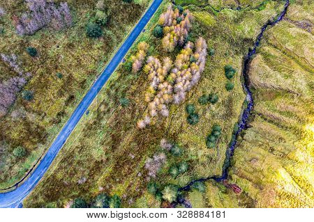 Aerial View From Glengesh Pass By Ardara, Donegal, Ireland