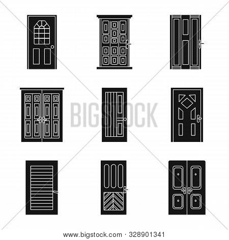 Vector Design Of Decorative And Construction Icon. Set Of Decorative And Interior Stock Symbol For W