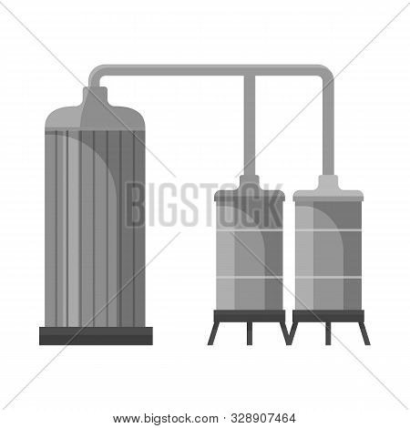 Isolated Object Of Warehouse And Storage Icon. Set Of Warehouse And Logistics Vector Icon For Stock.
