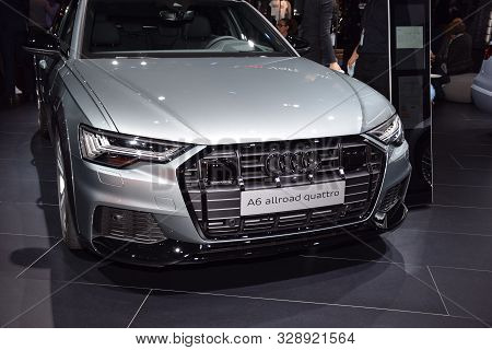 Frankfurt, Germany, September 09-2019: Audi A6 Allroad Iaa Masse 2019
