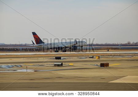 Feb 14, 2019 Jfk New York, Usa: Delta Airlines Servicing F. Kennedy International Airport. Delta Air