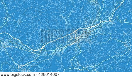 Urban Vector City Map Of St Gallen, Switzerland, Europe