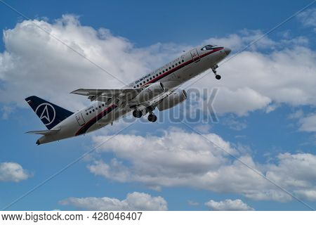 Zhukovsky, Russia-july 23, 2021: Maks-2021 International Air Show, An Exhibition Of Aircraft And Hel