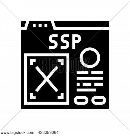 Supply-side Platform Glyph Icon Vector. Supply-side Platform Sign. Isolated Contour Symbol Black Ill