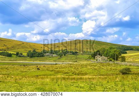 Castleshaw Village Houses In The Heart Of Saddleworth, Oldham In Greater Manchester