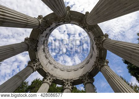 Directly Below Pulgas Water Temple. Woodside, San Mateo County, California, Usa.