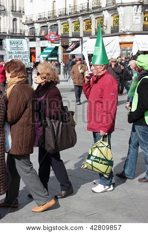 Madrid protester mod Bankia