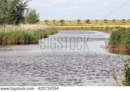 A Dewatering Channel In Zeeland, The Netherlands