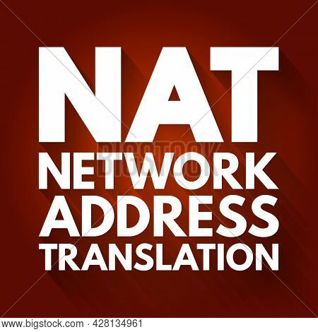 Nat - Network Address Translation Acronym, Technology Concept Background