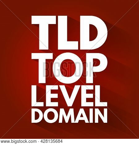 Tld - Top Level Domain Acronym, Technology Concept Background