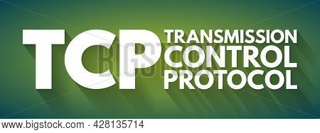 Tcp - Transmission Control Protocol Acronym, Technology Concept Background