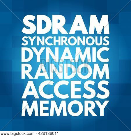 Sdram - Synchronous Dynamic Random-access Memory Acronym, Technology Concept Background