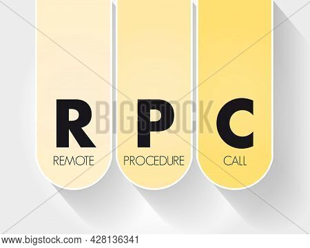Rpc - Remote Procedure Call Acronym, Technology Concept Background