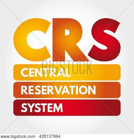 Crs - Central Reservation System Acronym, Technology Concept Background