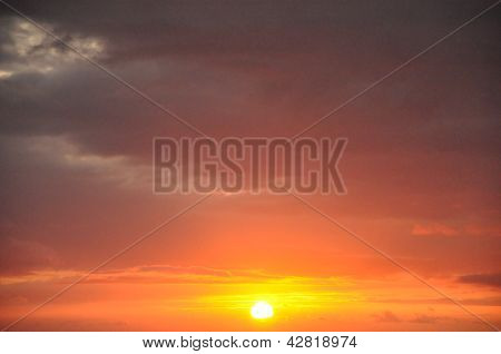 Sunset in Hawaii