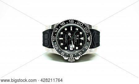 Bangkok, Thailand - 11 March 2019 : Rolex Gmt Master 2 Is A Popular Sport Model Of Rolex Watch.it Is