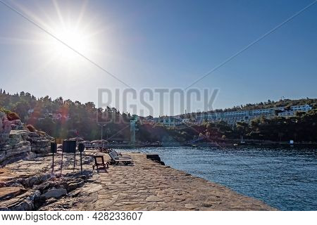 Kusadasi,aydin,turkey- July 19,2021.the View From Pinebay Holiday Village And Resort In Kusadasi, In