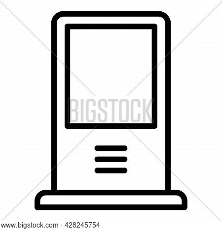 Citylight Outdoor Advertising Icon. Outline Citylight Outdoor Advertising Vector Icon For Web Design
