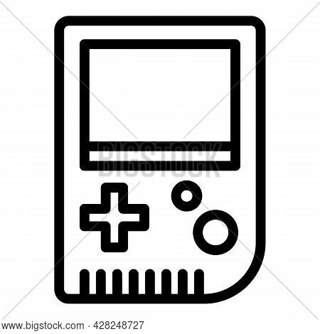 Gameboy Joystick Icon. Outline Gameboy Joystick Vector Icon For Web Design Isolated On White Backgro