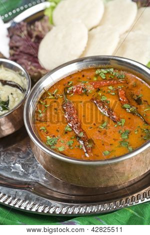 Sambar, 렌즈콩 요리입니다. 인도 음식입니다.