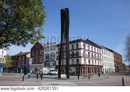 A Street Sculpture In Gloucester In The Uk, Taken 24th April 2021