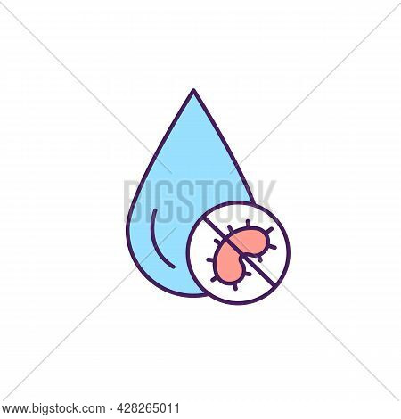 Hygiene Promotion Rgb Color Icon. Humanitarian Aid And Disease Outbreak Response. Disinfection, Ioni