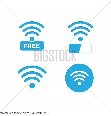 Wireless And Wifi Icons. Wireless Network Symbol Wifi Icon. Wireless And Wifi Vector