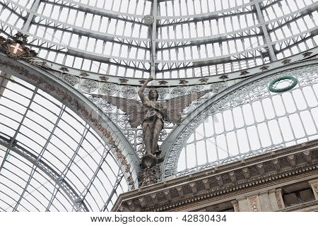 Detail Of Galleria Umberto I In Naples