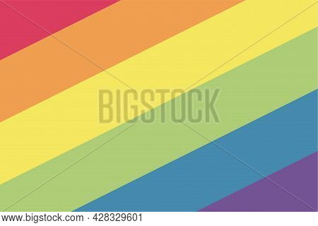 Pride Lgbt Background Vector. Lesbian Gay Bisexual And Transgender Community Concept. Flat Design Sy
