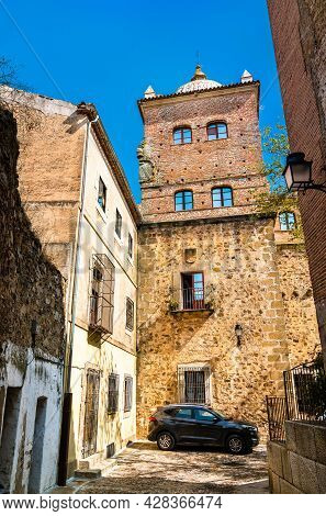 View Of Toledo-moctezuma Palace In Caceres, Spain