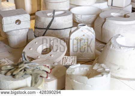 Inside The Workshop Of A Faience Manufacturing Company. Konakovo, Russia