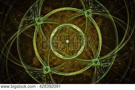 Digital Illustration Abstract Image Generated Fractal Background Image Wallpaper Pattern Of Various