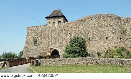 View Of The Entrance To The Castle Helfstyn In The Czech Republic.