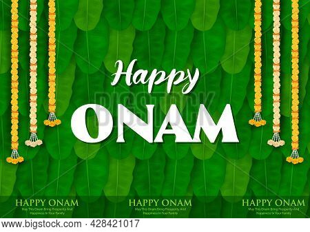 Ccelebration Background For Happy Onam Festival Of South India Kerala